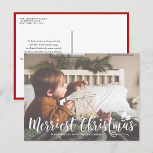 Cartes Pour Fêtes Annuelles Joyeux Noël moderne Calligraphie