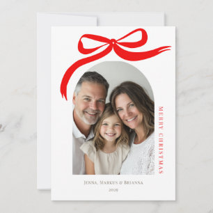 Cartes Pour Fêtes Annuelles Joyeux Noël Moderne Conception de vacances en Arch