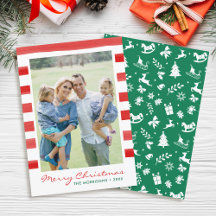 Joyeux Noël moderne Famille Photo Holiday
