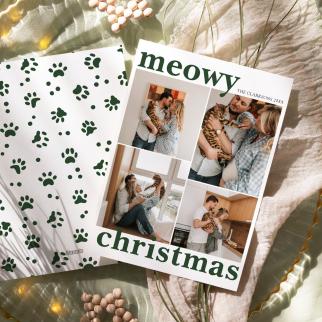 Cartes Pour Fêtes Annuelles Joyeux Noël Moderne pour animaux de compagnie (Créateur téléchargé)