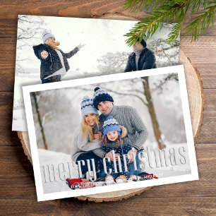 Cartes Pour Fêtes Annuelles Joyeux Noël Moderne Simple Mistletoe 2 Photo