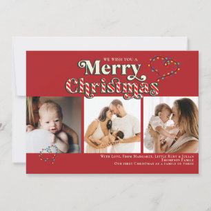 Cartes Pour Fêtes Annuelles Joyeux Noël moderne Sucre de canne amusant 3 Photo