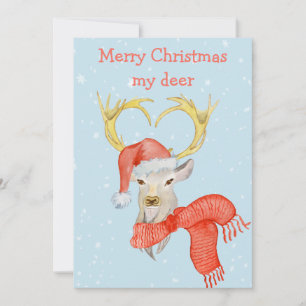 Cartes Pour Fêtes Annuelles Joyeux Noël Mon Cerf Joyeuses Fêtes