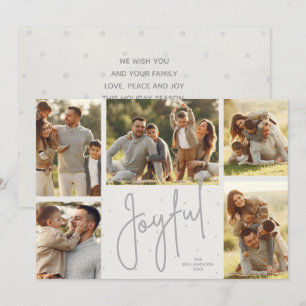 Cartes Pour Fêtes Annuelles JOYEUX Noël Multi Photo