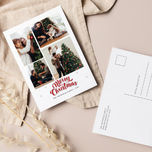 Cartes Pour Fêtes Annuelles Joyeux Noël Multi Photo Family