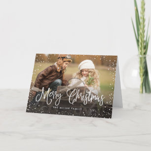 Cartes Pour Fêtes Annuelles Joyeux Noël neige