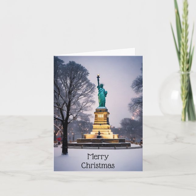 Cartes Pour Fêtes Annuelles Joyeux Noël - New York (Devant)