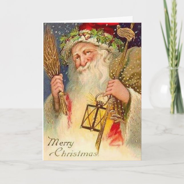 Cartes Pour Fêtes Annuelles Joyeux Noël, Noël de père (Devant)