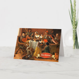 Cartes Pour Fêtes Annuelles Joyeux Noël. Noël des beaux-arts