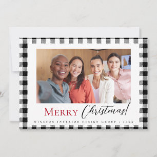 Cartes Pour Fêtes Annuelles Joyeux Noël noir blanc Design d'intérieur photo
