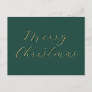 Cartes Pour Fêtes Annuelles Joyeux Noël Nom de l'entreprise Employé Gold
