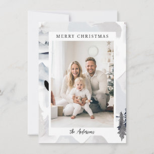 Cartes Pour Fêtes Annuelles Joyeux Noël! Nordique, photo simple