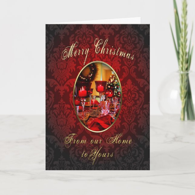 Cartes Pour Fêtes Annuelles Joyeux Noël - Notre maison à vous (Devant)