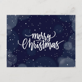 Cartes Pour Fêtes Annuelles Joyeux Noël Original Blue Holiday Card