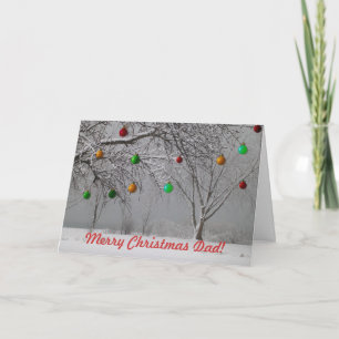 Cartes Pour Fêtes Annuelles Joyeux Noël Papa-Winter Paysage