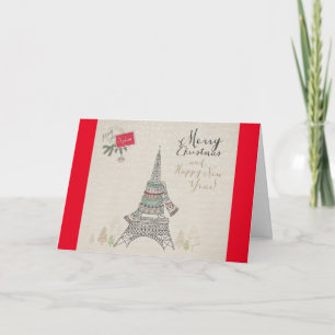 Cartes Pour Fêtes Annuelles Joyeux Noël Paris Design