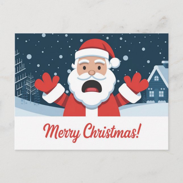 Cartes Pour Fêtes Annuelles Joyeux Noël père Noël (Devant)
