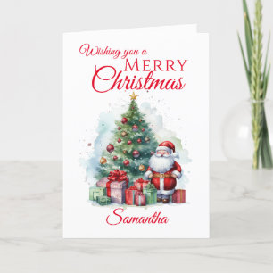 Cartes Pour Fêtes Annuelles Joyeux Noël Père Noël