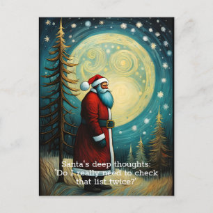 Cartes Pour Fêtes Annuelles Joyeux Noël Père Noël Drôle Citation