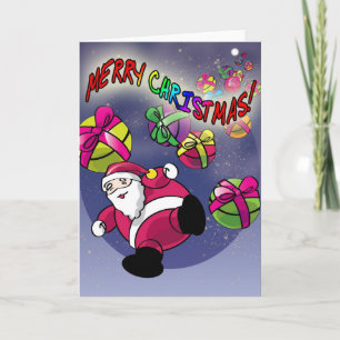 Cartes Pour Fêtes Annuelles Joyeux Noël ! - Père Noël entrant !