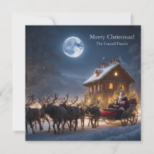 Joyeux Noël Père Noël et Reindeer