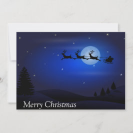 Cartes Pour Fêtes Annuelles Joyeux Noël Père Noël Sleigh