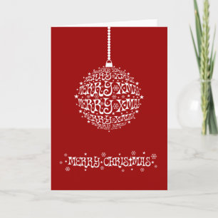 Cartes Pour Fêtes Annuelles Joyeux Noël personnalisable élégant
