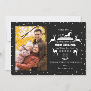 Cartes Pour Fêtes Annuelles Joyeux Noël personnalisé et Bonne année