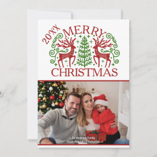 Cartes Pour Fêtes Annuelles Joyeux Noël photo