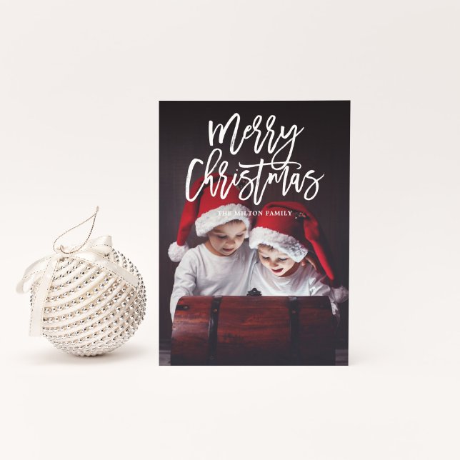 Cartes Pour Fêtes Annuelles Joyeux NOËL Photo à double face Noël (Créateur téléchargé)