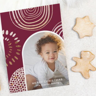 Cartes Pour Fêtes Annuelles Joyeux Noël photo avec message Bourgogne