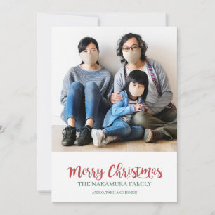 Cartes Pour Fêtes Annuelles Joyeux Noël Photo de famille personnalisée