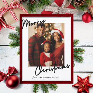 Cartes Pour Fêtes Annuelles Joyeux Noël Photo Fêtes Personnalisées