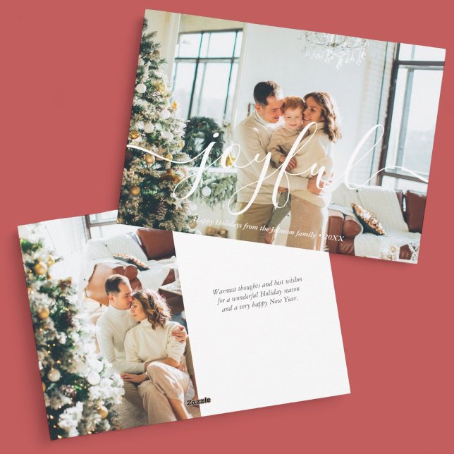 Cartes Pour Fêtes Annuelles Joyeux Noël Photo moderne (Créateur téléchargé)