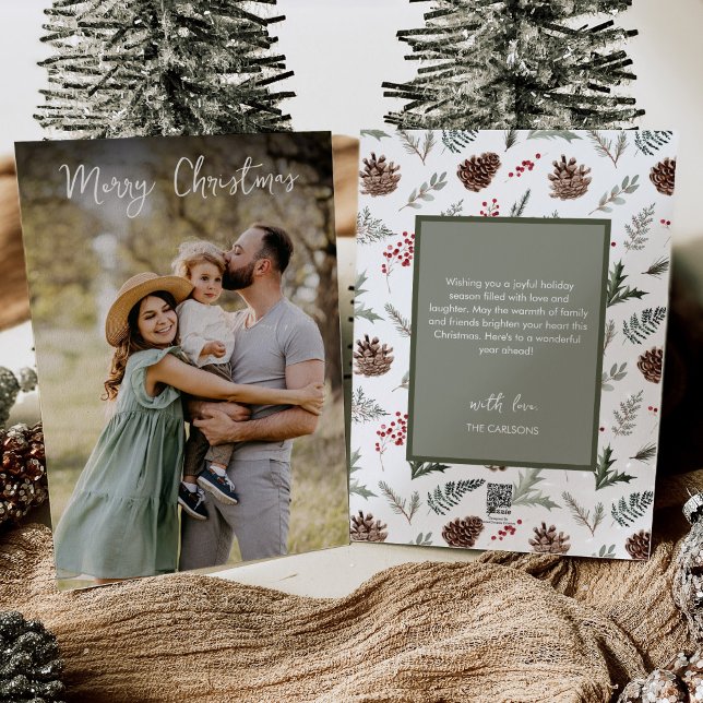 Cartes Pour Fêtes Annuelles Joyeux Noël Photo moderne (Créateur téléchargé)