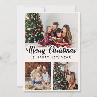 Cartes Pour Fêtes Annuelles Joyeux Noël photo moderne Collage