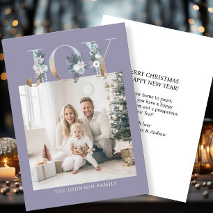 Cartes Pour Fêtes Annuelles Joyeux Noël ! Photo moderne, simple
