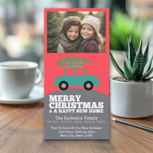 Cartes Pour Fêtes Annuelles Joyeux Noël Photo - Nouvelle adresse personnelle D