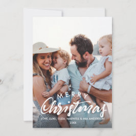 Cartes Pour Fêtes Annuelles JOYEUX NOËL Photo personnalisé esquissé