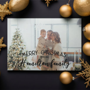 Cartes Pour Fêtes Annuelles Joyeux Noël Photo personnalisée