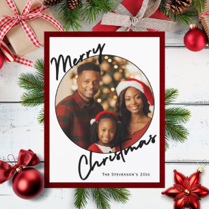 Cartes Pour Fêtes Annuelles Joyeux Noël Photo personnalisée