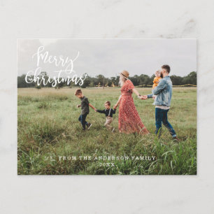 Cartes Pour Fêtes Annuelles Joyeux Noël photo personnalisée vacances