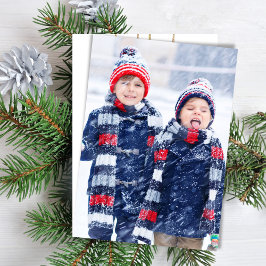 Cartes Pour Fêtes Annuelles Joyeux Noël Photo Simple Aquarelle Ornements