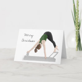 Cartes Pour Fêtes Annuelles Joyeux Noël Pilates Reformer Card