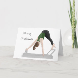Cartes Pour Fêtes Annuelles Joyeux Noël Pilates Reformer Card