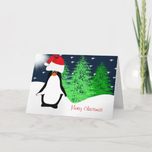 Cartes Pour Fêtes Annuelles Joyeux Noël Pingouin