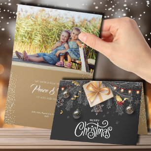 Cartes Pour Fêtes Annuelles Joyeux Noël plié