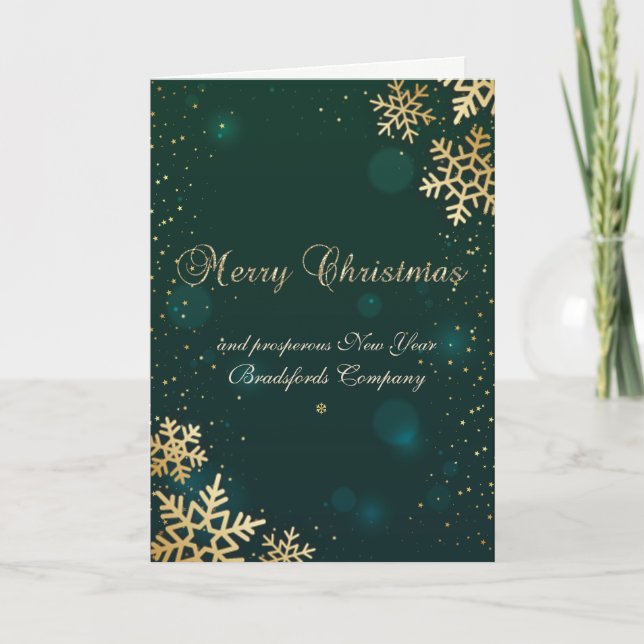 Cartes Pour Fêtes Annuelles Joyeux Noël, Pneus d'or, Rouge (Devant)