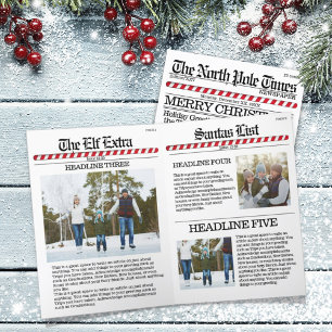 Cartes Pour Fêtes Annuelles Joyeux Noël Pôle Nord Multi Photo