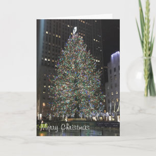 Cartes Pour Fêtes Annuelles Joyeux Noël Rockefeller Center NYC Xmas Tree